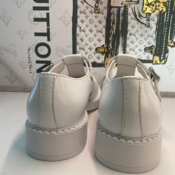 New Authentic PRADA  Spazzolato Mens Mary Jane T Strap 40mm Loafers - Picture 5 of 10